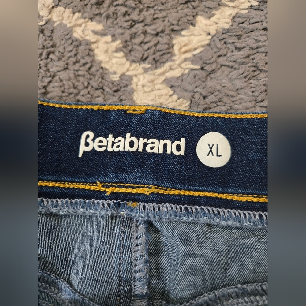 Betabrand Marin Bootcut Stretch Yoga Denim Dark Vintage Wash Size: XL - Picture 12 of 13
